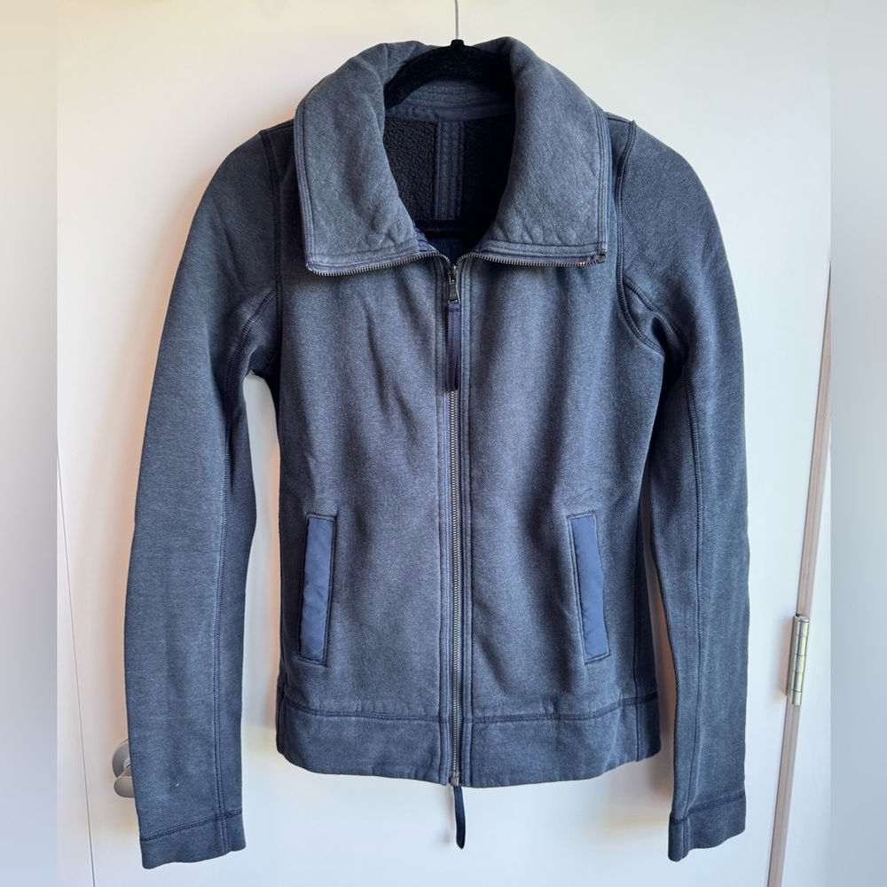 Lululemon- Scuba Funnel-neck full zip with back panel zipper